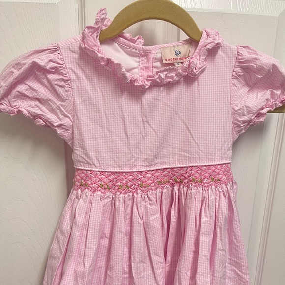Smockingbird Pink Gingham Dress - Picture 2 of 13